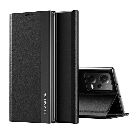 Чехол-книжка с подставкой для Xiaomi Redmi Note 12 5G / Poco X5 5G Hurtel Sleep Case Pro черный
