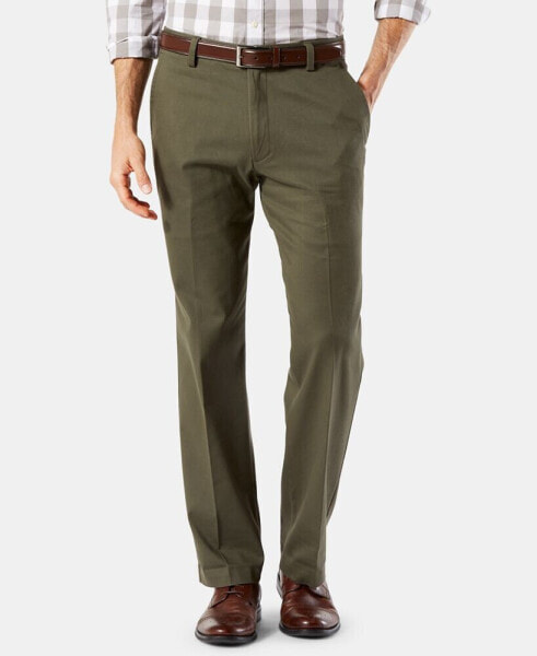 Men's Easy Straight Fit Khaki Stretch Pants