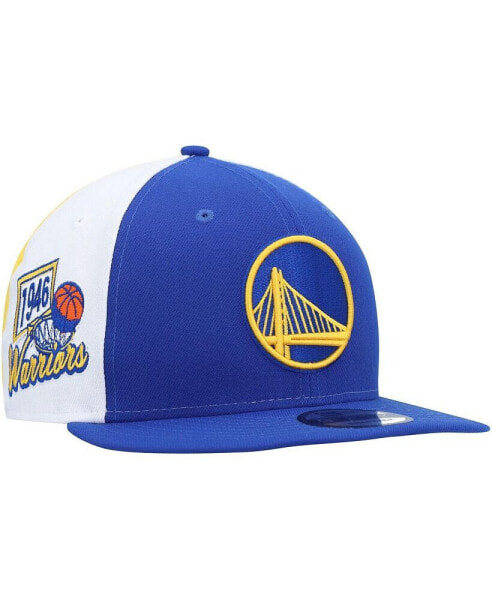 Men's Royal Golden State Warriors Pop Panels 9FIFTY Snapback Hat