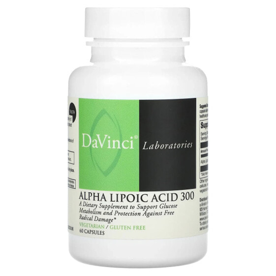 Антиоксидант DaVinci Laboratories of Vermont Alpha Lipoic Acid 300, 60 капсул