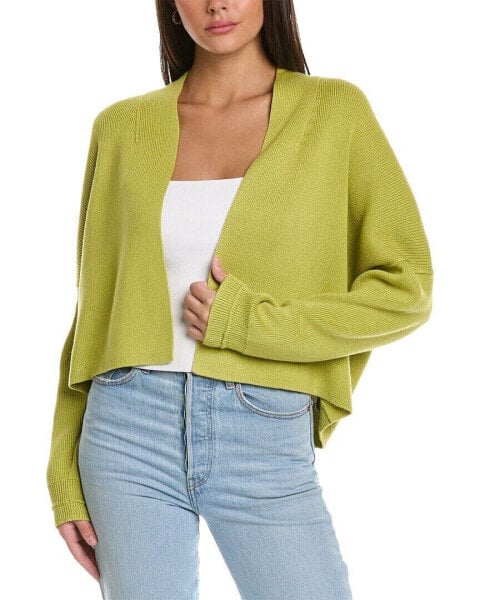 Theory Otto Crop Cashmere-Blend Cardigan Women's Green P