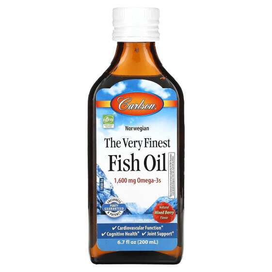 Norwegian, The Very Finest Fish Oil, Natural Mixed Berry, 1,600 mg, 6.7 fl oz (200 ml)