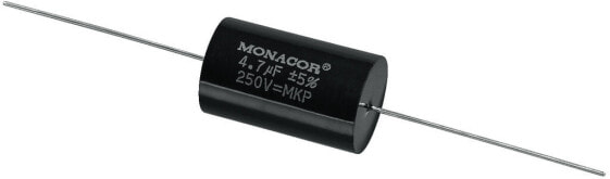 Ёмкость пленочного конденсатора Monacor MKPA-47 - Черный - Cylindrical - 4700 нФ - 250 В - 31 мм