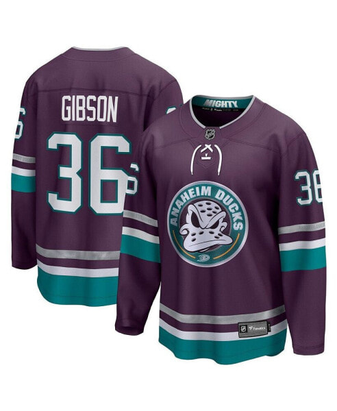 Men's John Gibson Purple Anaheim Ducks 30th Anniversary Premier Breakaway Jersey