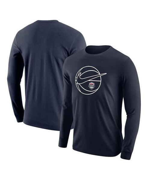 Men's Navy USA Basketball Core Long Sleeve T-Shirt