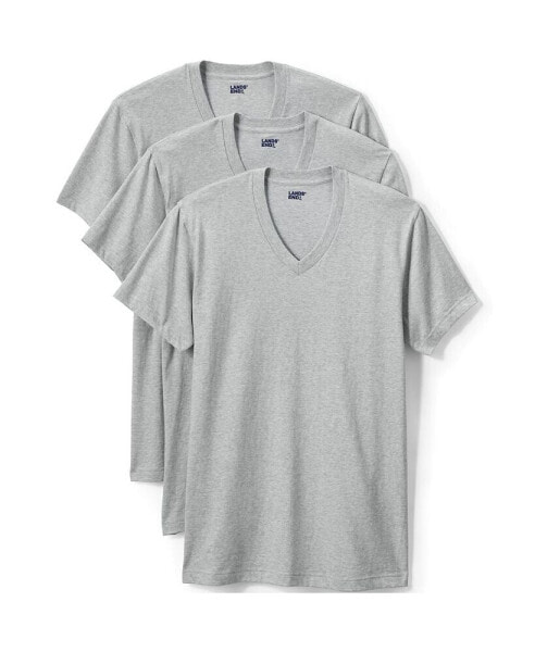 Футболка Lands' End big & Tall V-Neck, 3 шт. в упаковке