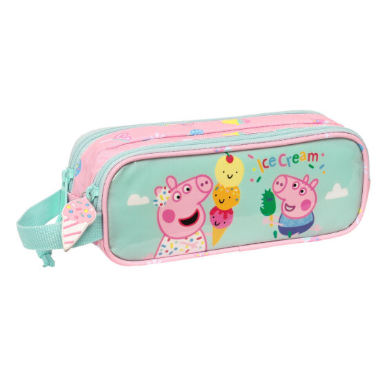 Double Carry-all Peppa Pig Ice cream Pink Mint 21 x 8 x 6 cm
