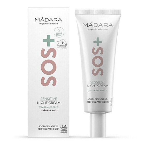 Крем ночной чувствительный Madara SOS+ (Sensitiv e Night Cream) 70 мл