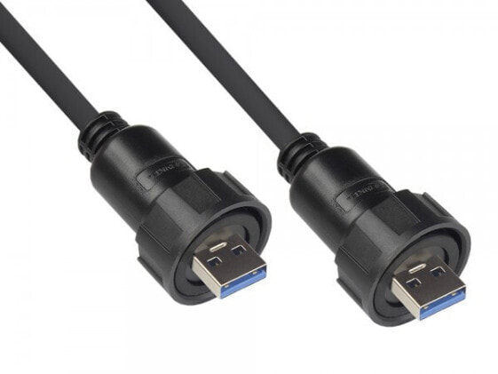 Good Connections IC04-U302, 1 m, USB A, USB A, USB 3.2 Gen 1 (3.1 Gen 1), Black