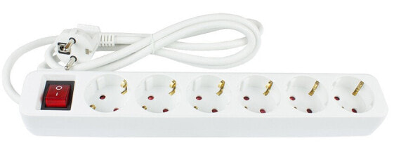 Good Connections PS016-W015 - 1.5 m - 6 AC outlet(s) - Indoor - Type E / F - 1.5 mm² - Polycarbonate (PC)