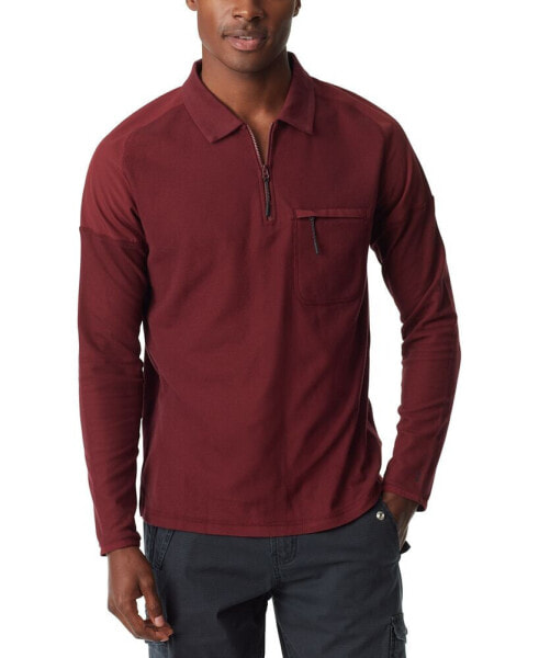 Men's Long-Sleeve Piqué Polo Shirt