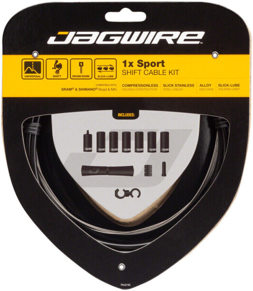 Jagwire 1x Sport Shift Cable Kit SRAM/Shimano, Black