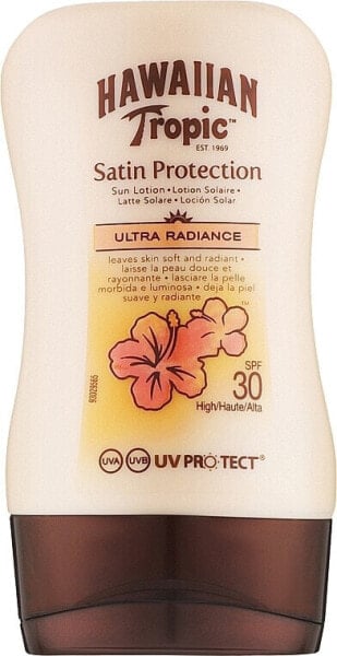 Feuchtigkeitsspendende und schimmernde Sonnenschutzlotion für Körper und Gesicht SPF 30