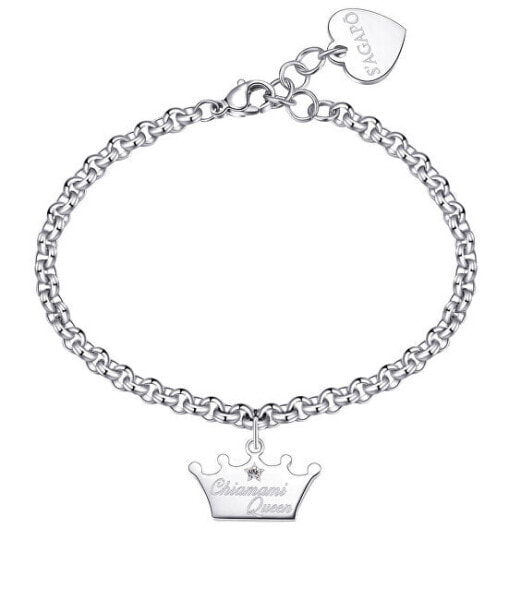 Charming steel bracelet with Be My Always SBM70 pendant
