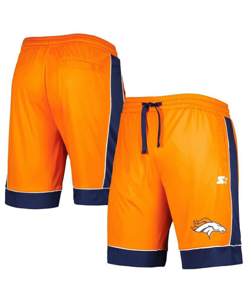 Шорты G-III Sports by Carl Banks для мужчин в фирменном стиле Denver Broncos оранжево-синего цвета.