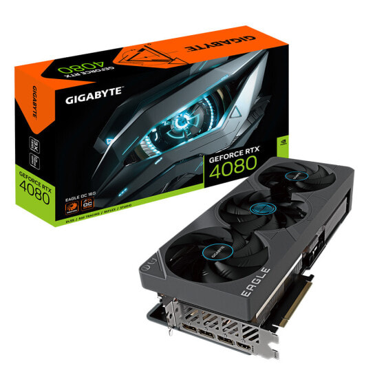 Gigabyte GeForce RTX 4080 16GB EAGLE OC - GeForce RTX 4080 - 16 GB - GDDR6X - 256 bit - 7680 x 4320 pixels - PCI Express 4.0