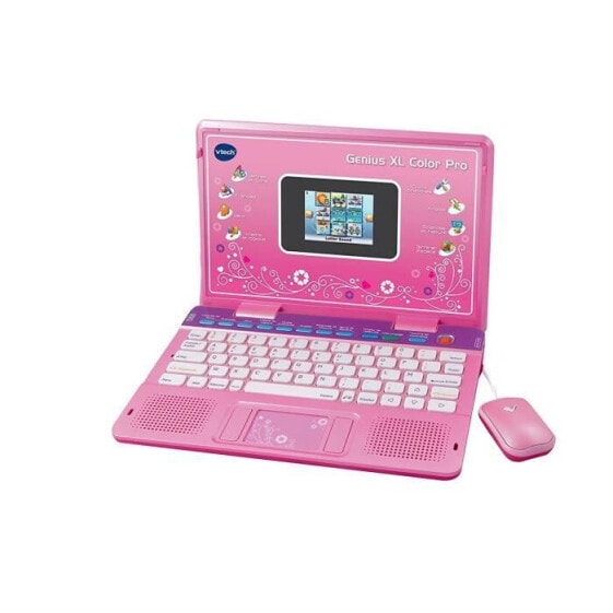 Детский компьютер Vtech Genius XL Color Pro двуязычный розовый