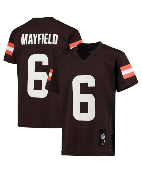 Big Boys and Girls Baker Mayfield Brown Cleveland Browns Replica Player Jersey