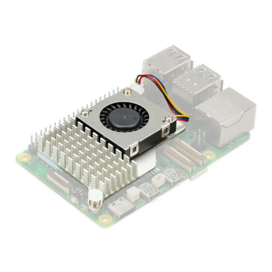 Активный охладитель Raspberry Pi - тепловой блок + вентилятор для Raspberry Pi 5