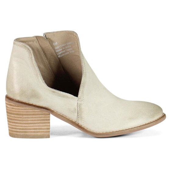 Diba True Ma Sheena Pull On Booties Womens Off White Casual Boots 36817-117