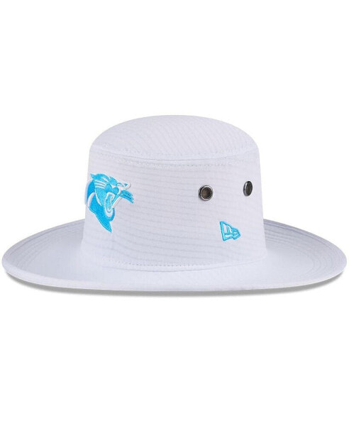 Men's White Carolina Panthers 2024 NFL Training Camp Panama Bucket Hat