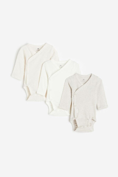 3-pack Long-sleeved Bodysuits