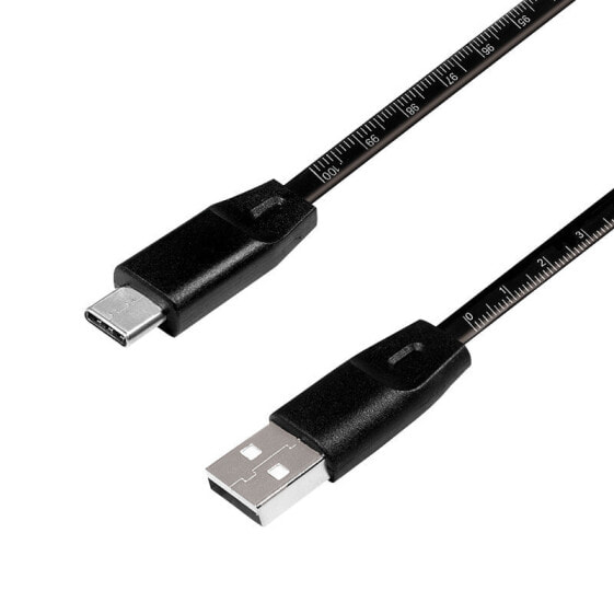 LogiLink CU0157 - 1 m - USB A - USB C - USB 2.0 - Black