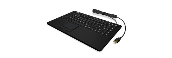 KeySonic KSK-5230IN - Mini - USB - Membrane - QWERTZ - Black