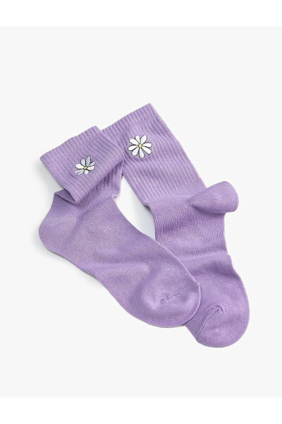 Носки Koton Flower Embroidered Socks