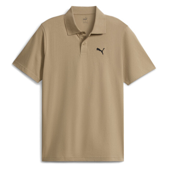 Puma Essential Short Sleeve Polo Shirt Mens Beige Casual 67910583