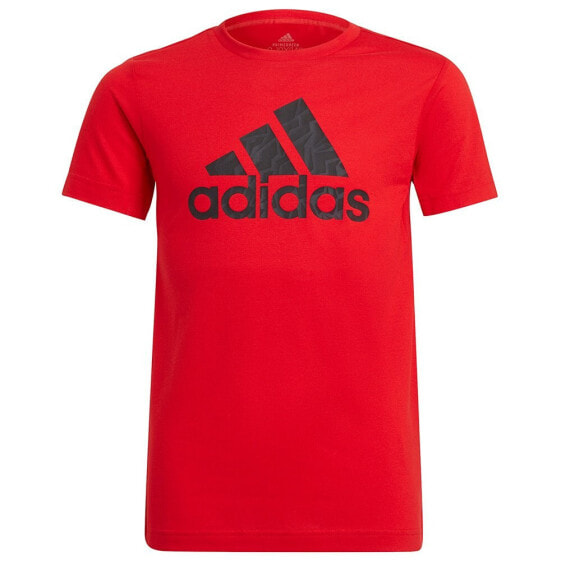 Мужская спортивная футболка красная с логотипом ADIDAS AR Prme Short Sleeve T-Shirt