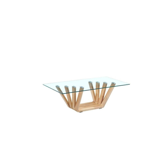 Кофейный столик DKD Home Decor Стеклянный орех (130 x 70 x 42 cm)