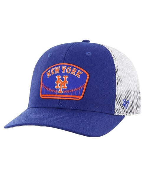 Men's Royal New York Mets Retro Region Patch Trucker Adjustable Hat