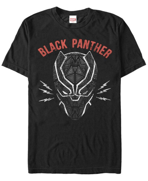 Marvel Men's Black Panther Mask Short Sleeve T-Shirt