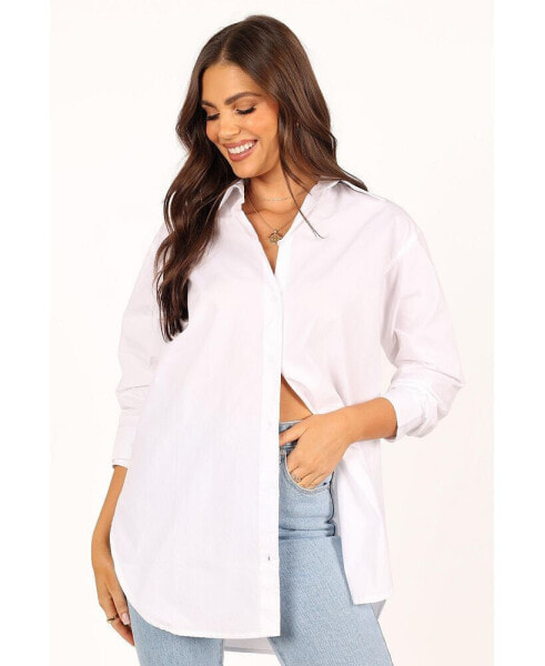 Women's Tal Oversized Shirt - White