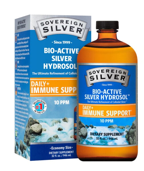 Sovereign Silver Bio-Active Silver Hydrosol   Биоактивный Гидрозоль серебра 10 ppm 946 мл