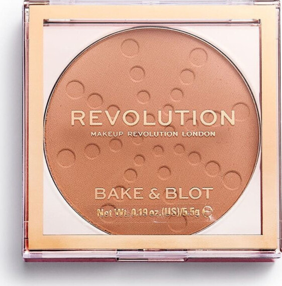 Makeup Revolution Prasowany puder Bake & Blot Peach