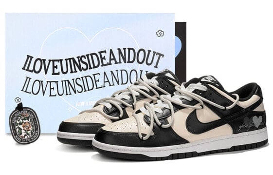 Кроссовки Nike Dunk Low Черно-белые для женщин