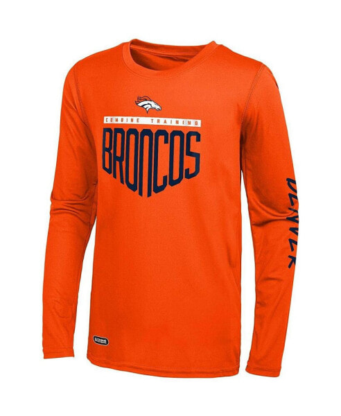 Men's Orange Denver Broncos Impact Long Sleeve T-shirt