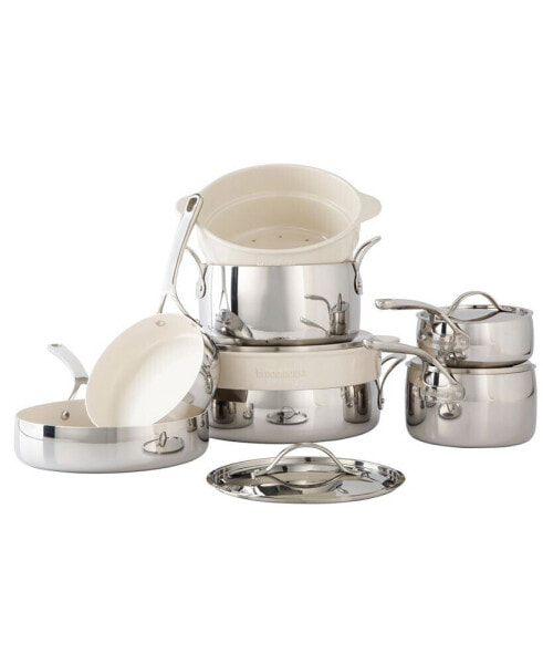 12 Piece Stainless Steel Non-Stick Cookware Set