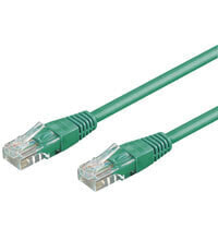 Wentronic CAT 6 Patch Cable - U/UTP - green - 5 m - Cat6 - U/UTP (UTP) - RJ-45 - RJ-45