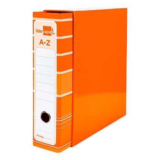 LIDERPAPEL Liderpap lever arch file the A4 filing system lined without radome spine 80 mm with box and metal compressor