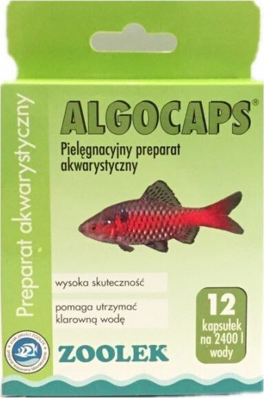 Химия для аквариума Algocaps ZOOLEK 12 таблеток