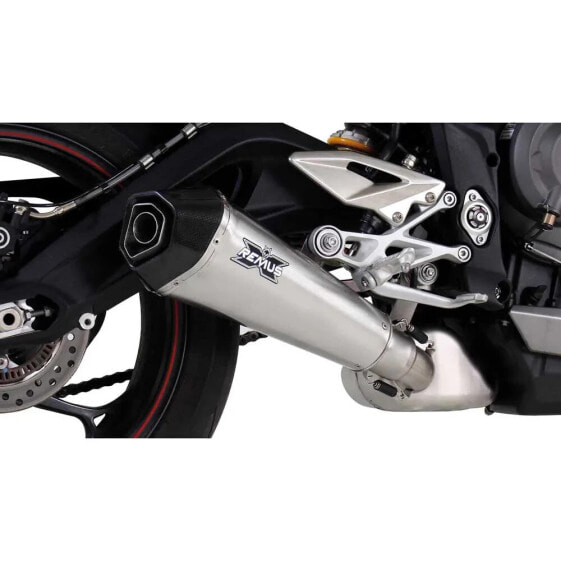 REMUS Street Triple 765 S 17 Stainless Steel homologated slip on muffler