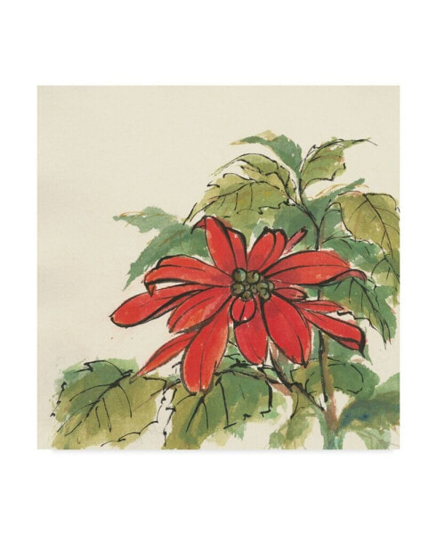 Chris Paschke Poinsettia I Canvas Art - 20" x 25"