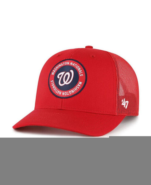 Men's Red Washington Nationals Unveil Trucker Adjustable Hat