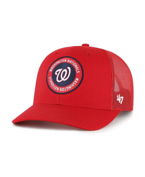 Men's Red Washington Nationals Unveil Trucker Adjustable Hat