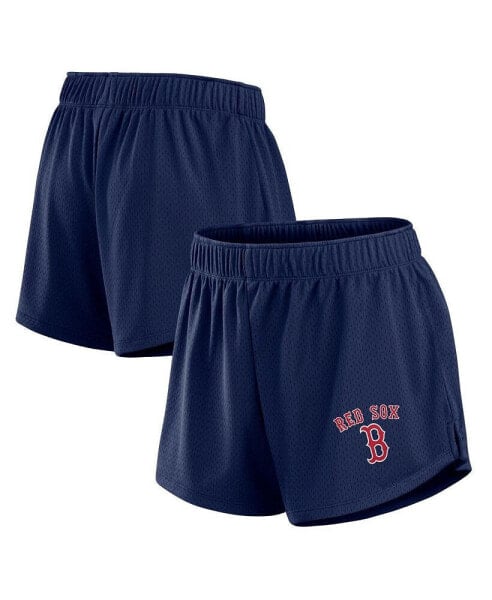 Women's Navy Boston Red Sox Mesh Shorts