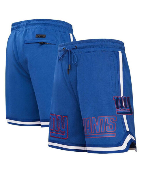 Men's Royal New York Giants Classic Chenille Shorts