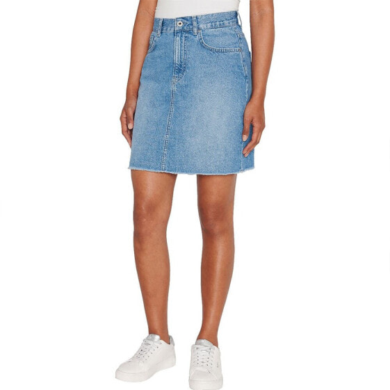 PEPE JEANS Mini High Waist Short Denim Skirt